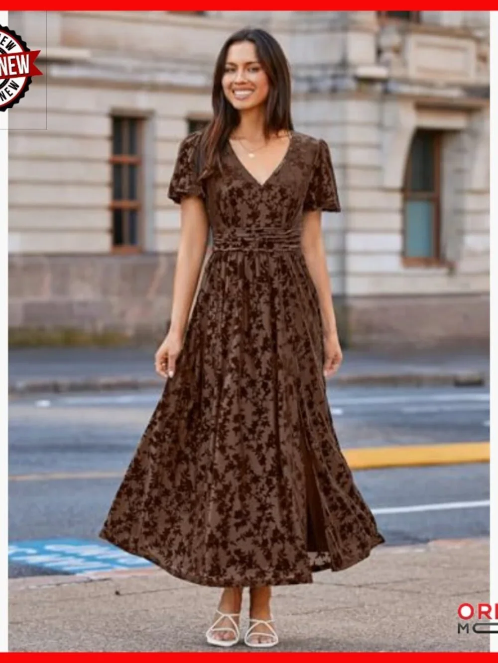 Velvet Maxi Dress V Neck Empire Waist Formal Cocktail Long Dress